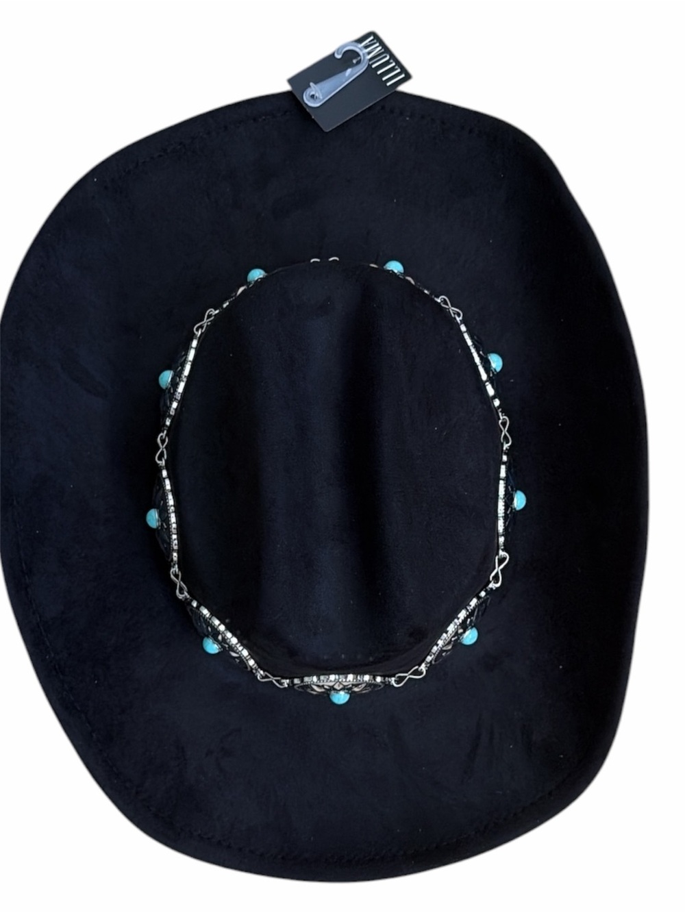 Western hat Cowboy Cowgirl Circle, Concho turquoise black NWT - Picture 4 of 6